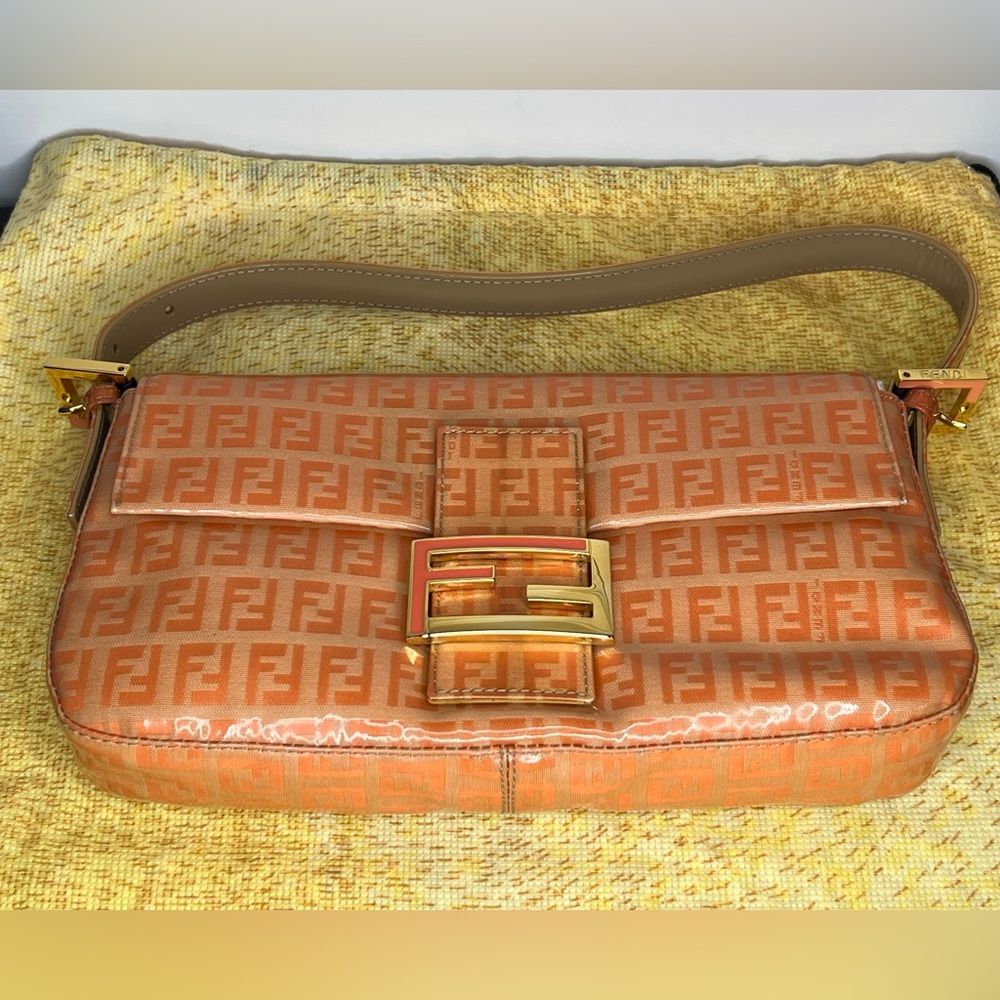 Authentic Fendi Zucchino Baguette
